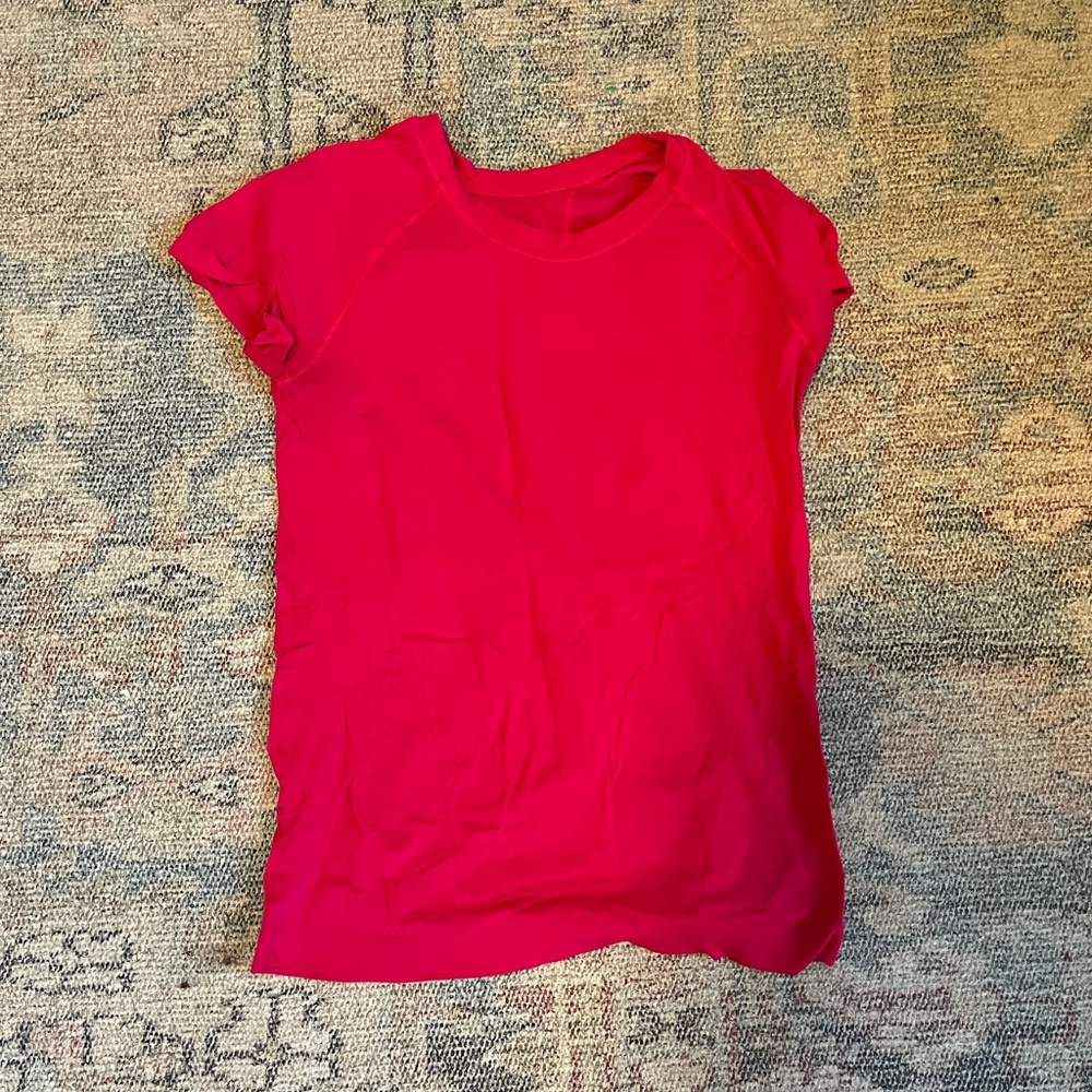 Athleta Women's Pink/Red Athletic Top